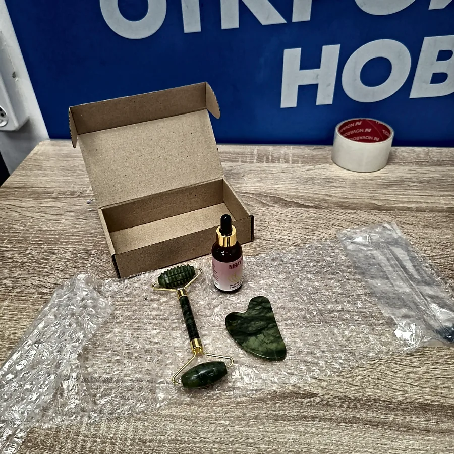 отзывы о массажёрах и роллерах для лица — набор из отзыва: роллер и скребок гуаша