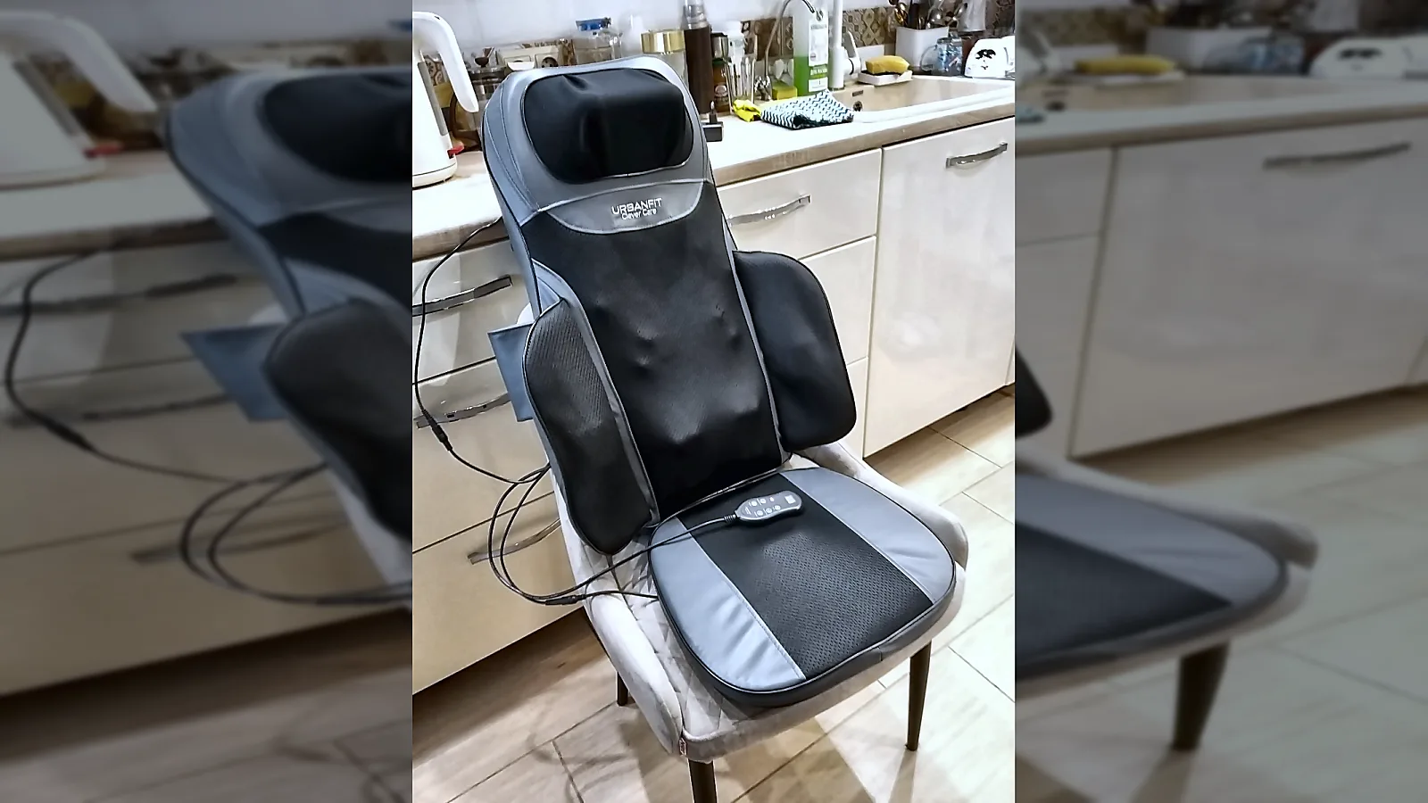 Массажная накидка Urbanfit Clever Care на стуле — массажёр, фото покупателя